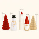 Kit Enfeites de Natal Moderno Bege e Vermelho