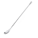 Colher espiral inox 30cm para coquetéis, drinks e sucos. Design sofisticado, ideal para bares e uso doméstico
