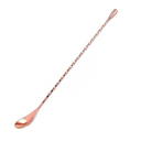 Colher espiral inox 30cm para coquetéis, drinks e sucos. Design sofisticado, ideal para bares e uso doméstico