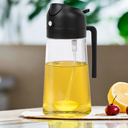 Pulverizador de Óleo 2 em 1 500ml com Controle de Porção