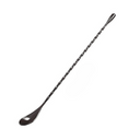 Colher espiral inox 30cm para coquetéis, drinks e sucos. Design sofisticado, ideal para bares e uso doméstico