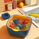 Purificador de alimentos portátil com tecnologia OH–, ideal para legumes e frutas.