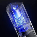 Moedor elétrico de café portátil preto com recarga USB e ajuste de moagem