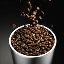 Moedor manual de café inox com alça de madeira e 8 níveis de moagem ajustável