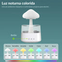 Relax Cloud Rain RGB com base branca simulando chuva para o reservatório
