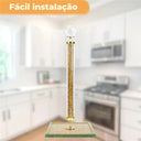 Suporte de papel toalha luxo com haste decorada em cristais