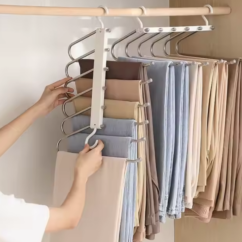 Kit 3 cabides reforçados multiuso para roupas 