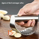 Espremedor de Alho em Aço Inox Casa Splendida