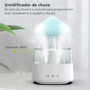 Relax Cloud Rain RGB com base branca simulando chuva para o reservatório