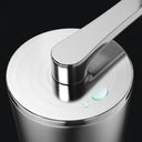 Moedor manual de café inox com alça de madeira e 8 níveis de moagem ajustável