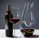 Decanter artesanal 1500ml em cristal sem chumbo com acabamento escultural e polido à mão – Casa Splendida.