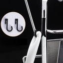 Rack de parede em aço inox 304 com suporte em V para tampa