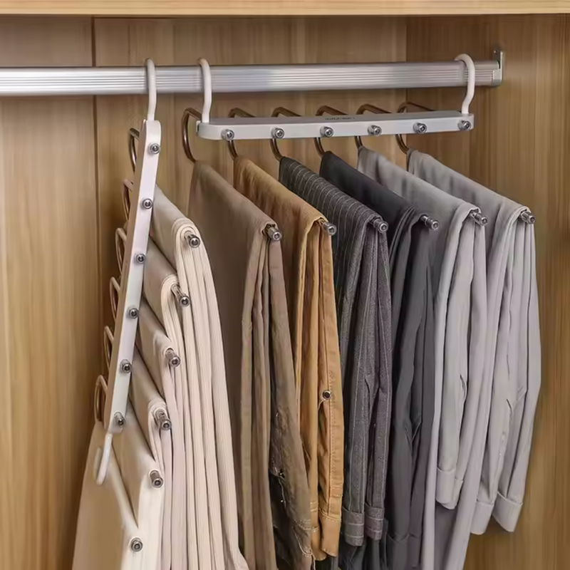 Kit 3 cabides reforçados multiuso para roupas 