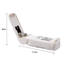 Mini seladora portátil a pilha para fechar embalagens e conservar alimentos – leve, prática e eficiente