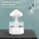 Relax Cloud Rain RGB com base branca simulando chuva para o reservatório