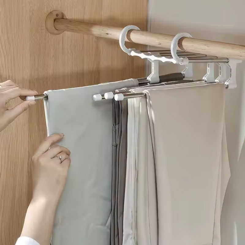 Kit 3 cabides reforçados multiuso para roupas 