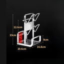 Rack de parede em aço inox 304 com suporte em V para tampa