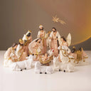 Presépio de Natal Grande 14 Peças 23cm Inquebrável Casa Splendida