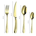 Detalhe do Cabo Texturizado com Acabamento Dourado – Talheres Elegantes em Inox