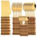 Detalhe do Cabo de Bambu Natural – Talheres Inox com Design Sofisticado e Sustentável