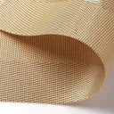 Jogo americano retangular em PVC dourado, resistente ao calor, antiderrapante e lavável, 45x30cm Casa Splendida.
