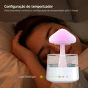 Relax Cloud Rain RGB com base branca simulando chuva para o reservatório