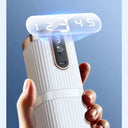 difusor inteligente de aromaterapia branco e dourado USB com temporizador e instalação de mesa ou parede