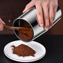 Moedor de café elétrico em aço inox com botão de pressão e lâmina interna para grãos, especiarias e alimentos secos