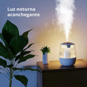 Umidificador Duplo Spray com Luz Ambiente 1,3L Casa Splendida