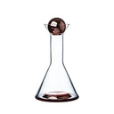 jarra decanter 900 ml com dois copos quadrados em vidro rose

