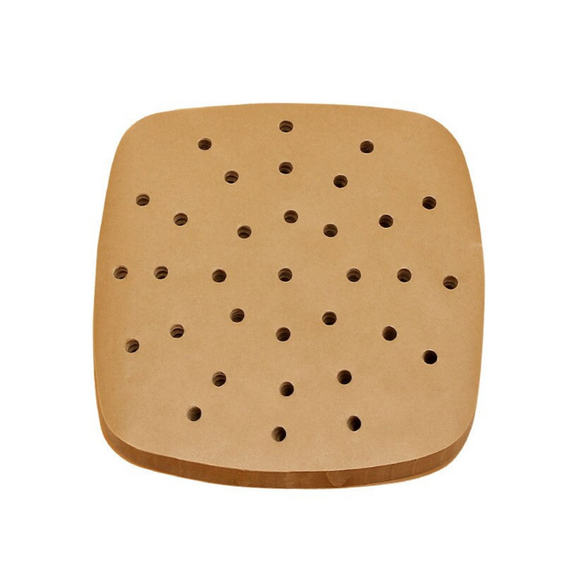 Papel perfurado antiaderente para air fryer 8.5" – 100 unidades