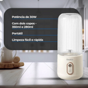 Dois copos de 350ml e 280ml ideais para sucos, vitaminas e shakes.