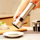 Moedor de pimenta gourmet em aço inox com ajuste fino e grosso