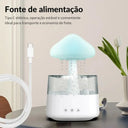 Relax Cloud Rain RGB com base branca simulando chuva para o reservatório