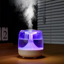 Umidificador aromático 650ml com luz noturna colorida disponível nas cores branco – Casa Splendida