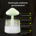 Relax Cloud Rain RGB com base branca simulando chuva para o reservatório