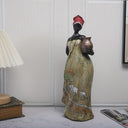 Escultura Decorativa Mulher Africana Para Sala Casa Splendida