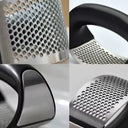 Utensílio para alho em aço inox com design ergonômico – acessório essencial para cozinhas práticas e modernas