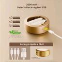 Kit com 3 luzes decorativas LED RGB recarregáveis com base magnética e controle remoto