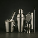 Kit Bartender Caipirinha Inox 7 Peças com Balde de Gelo Casa Splendida