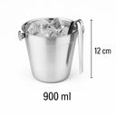 Kit Bartender Caipirinha Inox 7 Peças com Balde de Gelo Casa Splendida