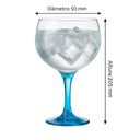 Kit 2 Taças de Gin Vidro 650ml Para Drinks Casa Splendida