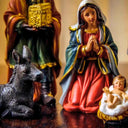 Presépio de Natal 11 Peças 12,5cm Resina Colorido Casa Splendida