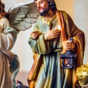 Presépio de Natal 11 Peças 12,5cm Resina Colorido Casa Splendida