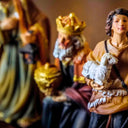 Presépio de Natal 11 Peças 12,5cm Resina Colorido Casa Splendida