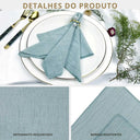 Kit 6 Guardanapos de Gaze 30x30 Tons Suaves Casa Splendida