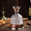Decanter de Vinho Rotativo em Cristal 600ml Casa Splendida