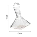 Decanter de Vinho Rotativo em Cristal com Base de Madeira 1500ml Casa Splendida