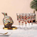 Decanter de Vinho em Cristal com Brilho Arco-Íris Casa Splendida