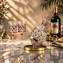 Decanter de Vinho em Cristal com Brilho Arco-Íris Casa Splendida